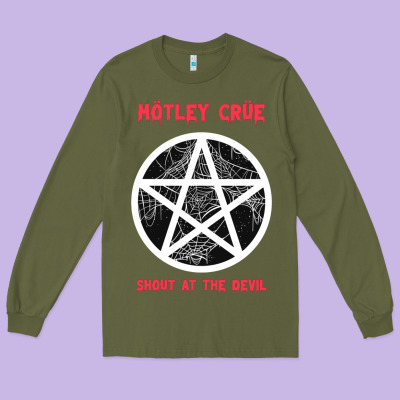 Shout At The Devil Long Sleeve Tee Designed By Artisfamous