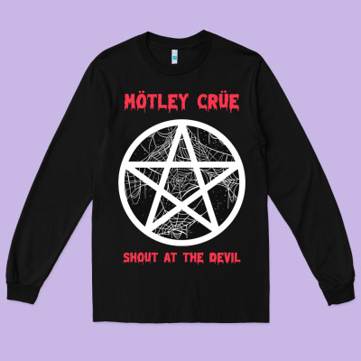 Shout At The Devil Long Sleeve Tee Designed By Artisfamous