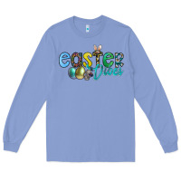 Colony Blue easter vibes Long Sleeve Tee - CowhideDigitalArt
