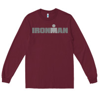 Burgundy Ironman Long Sleeve Tee - artisFamous