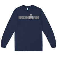 Navy Ironman Long Sleeve Tee - artisFamous