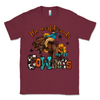 Burgundy the world needs more cowboys Classic Tee - OliviaCreatesArt
