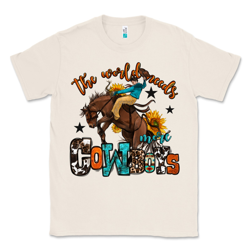 The World Needs More Cowboys Classic Tee by OliviaCreatesArt | Teevron