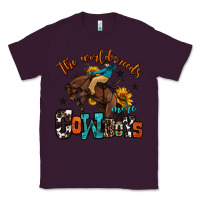 Plum the world needs more cowboys Classic Tee - OliviaCreatesArt