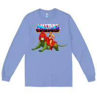 Colony Blue he man and battle cat Long Sleeve Tee - artisFamous