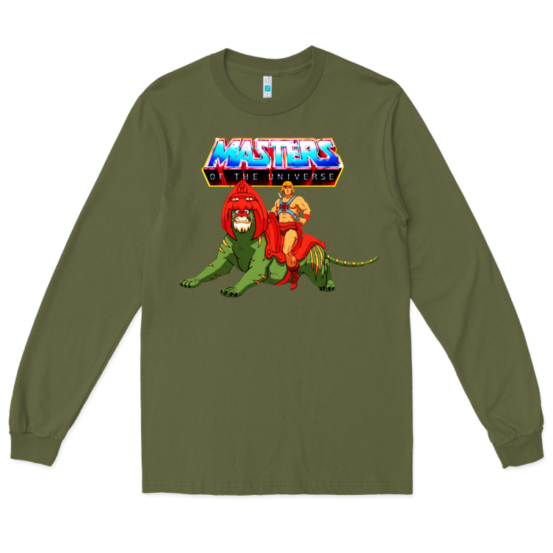 He Man And Battle Cat Long Sleeve Tee by artisFamous | Teevron
