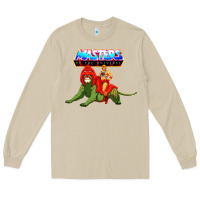 Mushroom he man and battle cat Long Sleeve Tee - artisFamous