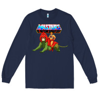 Navy he man and battle cat Long Sleeve Tee - artisFamous