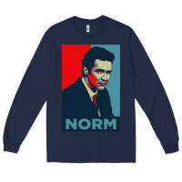 Navy norm macdonald comedian Long Sleeve Tee - artisFamous
