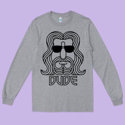 Dude The Big Lebowski Long Sleeve Tee Designed By Artisfamous
