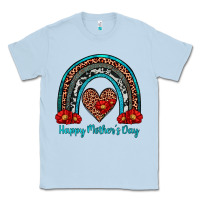 Dusty Blue happy mother's day rainbow Classic Tee - Artiststas