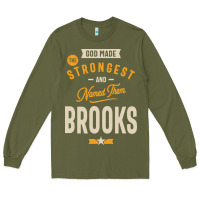 Army Green Brooks Personalized Name Birthday Gift Long Sleeve Tee - artisFamous