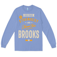 Colony Blue Brooks Personalized Name Birthday Gift Long Sleeve Tee - artisFamous