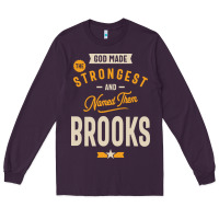 Plum Brooks Personalized Name Birthday Gift Long Sleeve Tee - artisFamous