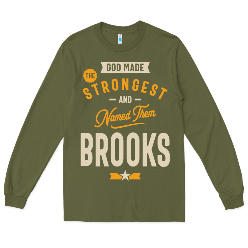 Brooks Personalized Name Birthday Gift Long Sleeve Tee by artisFamous | Teevron