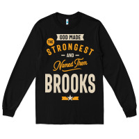 Black Brooks Personalized Name Birthday Gift Long Sleeve Tee - artisFamous
