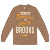 Toasted Coconut Brooks Personalized Name Birthday Gift Long Sleeve Tee - artisFamous