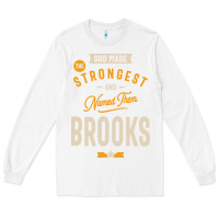 White Brooks Personalized Name Birthday Gift Long Sleeve Tee - artisFamous