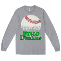 Heather Grey field of dreams Long Sleeve Tee - artisFamous