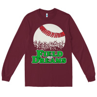Burgundy field of dreams Long Sleeve Tee - artisFamous