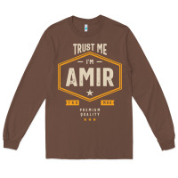 Chestnut Amir Personalized Name Birthday Gift Long Sleeve Tee - artisFamous