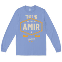 Colony Blue Amir Personalized Name Birthday Gift Long Sleeve Tee - artisFamous