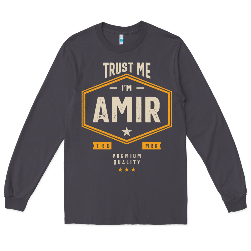 Amir Personalized Name Birthday Gift Long Sleeve Tee by artisFamous | Teevron