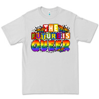 Dove Grey the future is queer Premium Tee - FaDigitalArtStudio