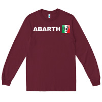 Burgundy abarth scorpion merch Long Sleeve Tee - artisFamous