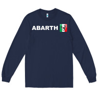 Navy abarth scorpion merch Long Sleeve Tee - artisFamous