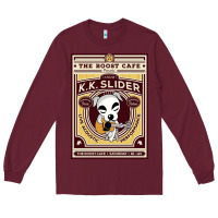 Burgundy the roost cafe Long Sleeve Tee - artisFamous