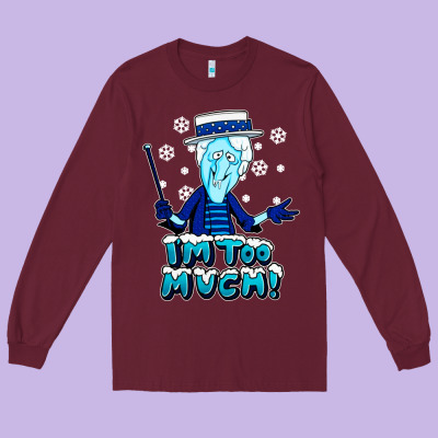 Snow Miser Long Sleeve Tee Designed By Artisfamous