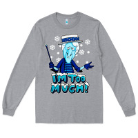 Heather Grey snow miser Long Sleeve Tee - artisFamous