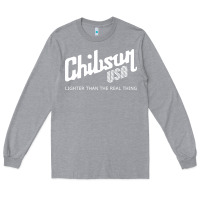 Heather Grey chibson Long Sleeve Tee - artisFamous