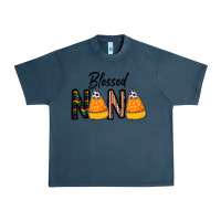 Midnight Navy Blessed nana Urban Heavy Tee - CowhideDigitalArt