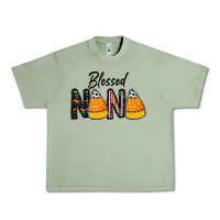 Oil Green Blessed nana Urban Heavy Tee - CowhideDigitalArt