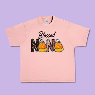 Blessed Nana Urban Heavy Tee Designed By Cowhidedigitalart