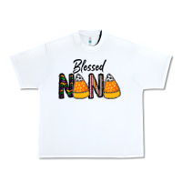 White Blessed nana Urban Heavy Tee - CowhideDigitalArt