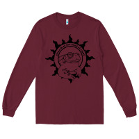 Burgundy church of the toad of light psychedelic frog Long Sleeve Tee - artisFamous