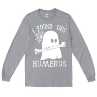 Heather Grey halloween i found this skeleton Long Sleeve Tee - artisFamous