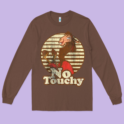 Emperor’s New Groove Kuzco Llama No Touchy Long Sleeve Tee Designed By Artisfamous