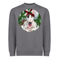 Storm Bull Terrier And Farm Heavyweight Sweatshirt - RanaPortraitStore