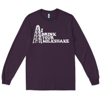 Plum i drink your milkshake Long Sleeve Tee - artisFamous
