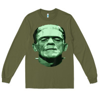 Army Green frankenstein Long Sleeve Tee - artisFamous