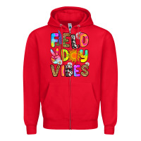 Red field day vibes Zipper Hoodie - RanaPortraitStore