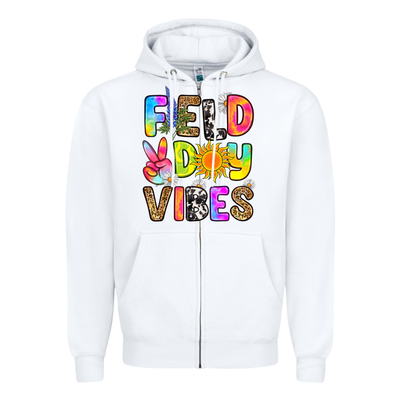 Field Day Vibes Zipper Hoodie by RanaPortraitStore | Teevron