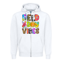 White field day vibes Zipper Hoodie - RanaPortraitStore