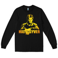 Black macgyver actor movie Long Sleeve Tee - artisFamous
