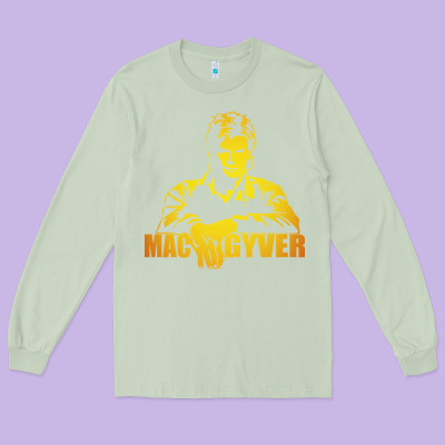 Macgyver Actor Movie Long Sleeve Tee Designed By Artisfamous