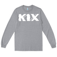 Heather Grey kix Long Sleeve Tee - artisFamous